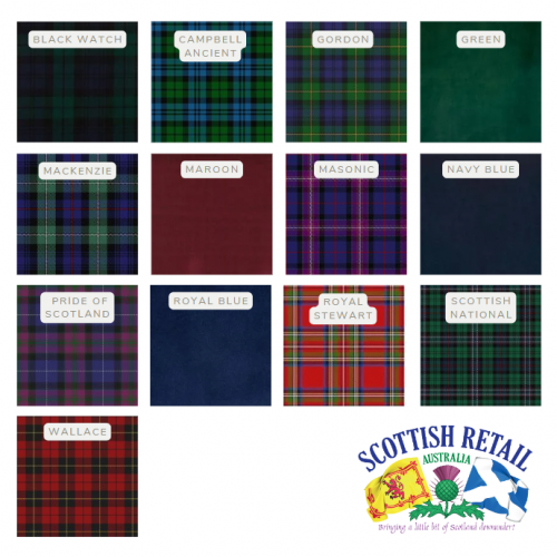 Bagpipe tartan Swatches 2023a