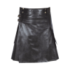 Kilt – 100% Black Leather Utility Kilt. Available size 38″