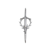 Kilt Pin – Stag Head Sword Design