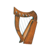 9 Strings Irish Harp