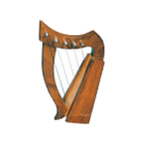 5 Strings Irish Harp