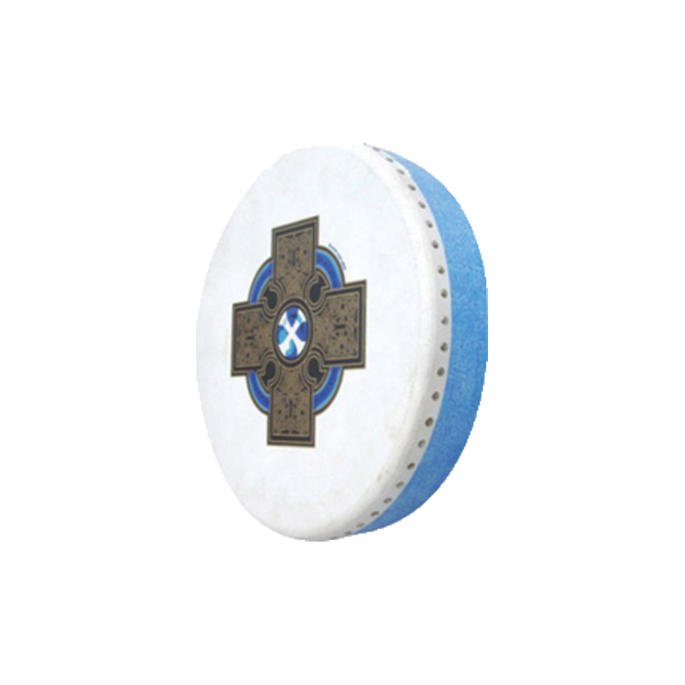 Irish Bodhran Drum with Tipper 18” Dia Plain Scottish Retail