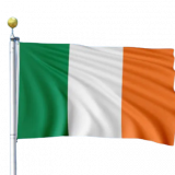 Irish Tricolour Flag 5ft x 3ft